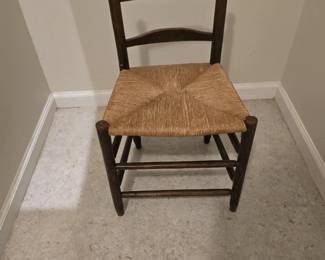 Antique Rush child's chair $45