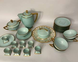 006 EliteReseda Supremacy Porcelain Tea Service Set