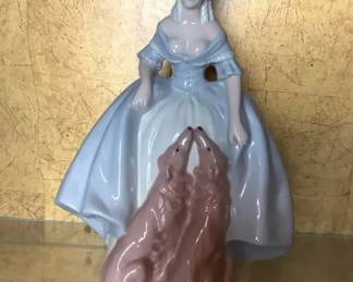 005 Mrs. McBride Porcelain Figurine with Dogs