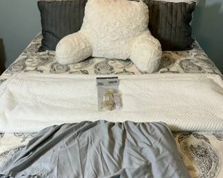 Serta Perfect Sleeper Mattress Set with Pine Headboard and Metal Bed Frame