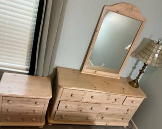 Bedroom Furniture Group Including Dresser, Mirror Nightstand