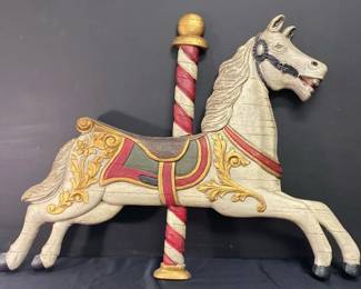 Wood Carousel Horse Wall Hanging