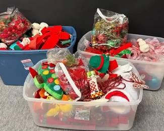 Mystery Christmas Decor Elves, Bows, And Lots More