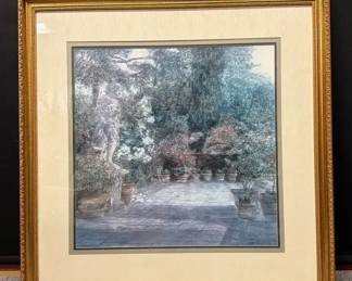 framed exhibition poster titled Sculpture Dans Le Jardin by Belgian artist Piet Bekaert.