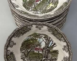 Johnson Bros, The Friendly Village, 12Dessert Bowls