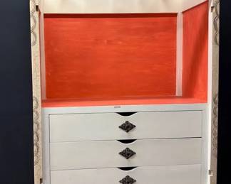 Wood Armoire Display Cabinet