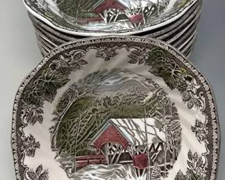 Johnson Bros, The Friendly Village, 10Bowls