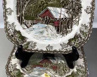 Johnson Bros, The Friendly Village, 13 Lunch Plates