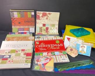 Scrapbook Paper And Cardstock Lot
