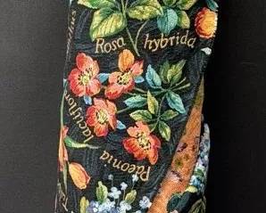 Large Bolt Of Botanical Upholstery Fabric Unknown Yardage