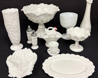 Vintage Milk Glass Westmoreland, FTD And More