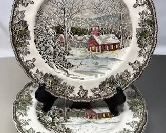 Johnson Bros, The Friendly Village, 10Dinner Plates