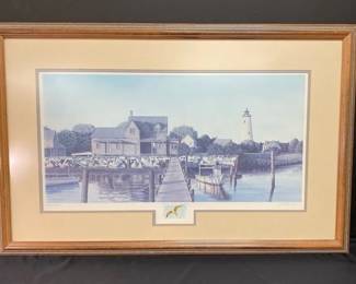 John D Furches Early Morning On Ocracoke Signed Print