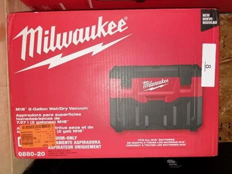 Milwaukee M18 0880-20 2 gal Cordless Shop Vacuum