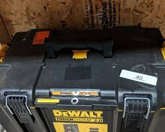 DeWalt ToughSystem 2.0 21.75 in. Large Tool Box Black/Yellow