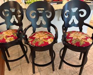 Arhaus Jordan swivel barstools