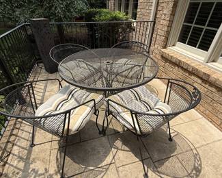 Wrought iron patio set
