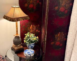 Antique folding screen