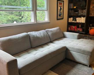 Article sectional w/sleeper and storage