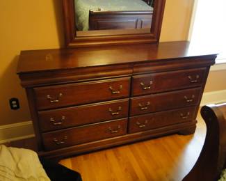 Dresser with mirror