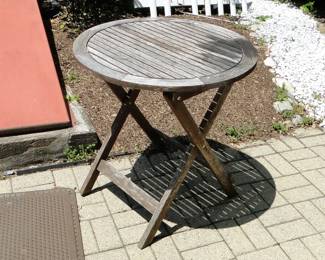 Teak round table