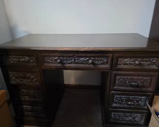 Vintage solid wood desk