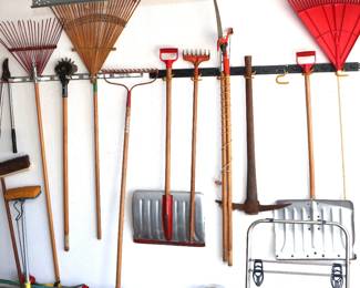 Many yard tools