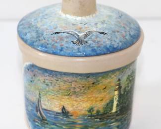 Roseville Hand painted G. Young Wonnell