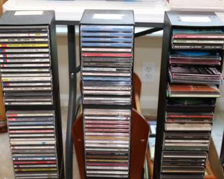 Large number of music CD's