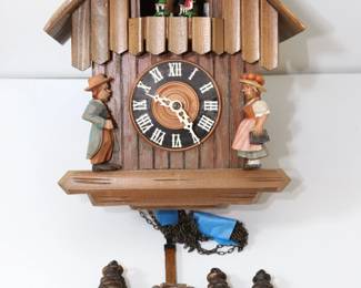 Black Forest Cuckoo Clock with Animated Figures