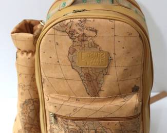 Picnic Time World Map Insulated Backpack