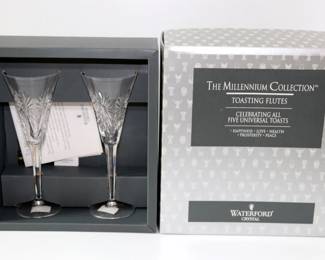 Many Pieces of Waterford Crystal with Boxes