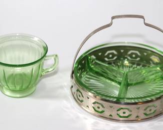 Green Depression Glass