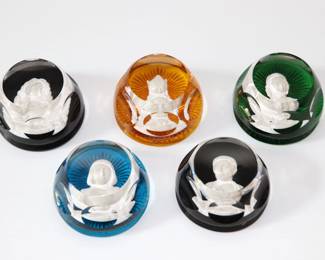 Baccarat Franklin Mint Paperweights