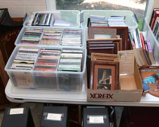 Large number of music CD's