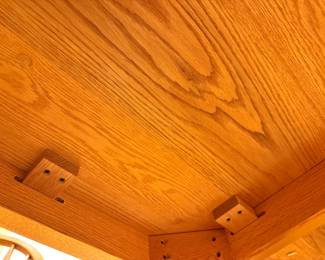 Custom Solid White Oak Harvest Dining Table