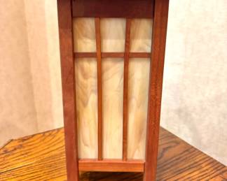 Handcrafted Arts & Crafts Mission Table Lamp with Shade