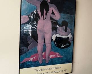 Paul Gauguin Metropolitan Museum of Art Exhibition Poster, Robert Lehman Collection, Framed Museum Print