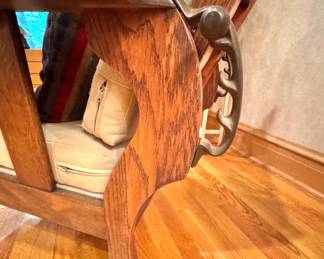 Mission Oak Morris Reclining Lounge Chair with Adjustable Back and Cushions