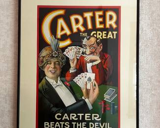 "Carter the Great - Carter Beats the Devil " size 25"x18" image 19"x13"