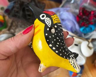 Hand Painted Ceramic Bird whistles Folk Art Ocarinas