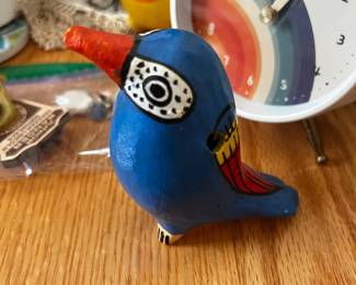 Hand Painted Ceramic Bird whistles Folk Art Ocarinas