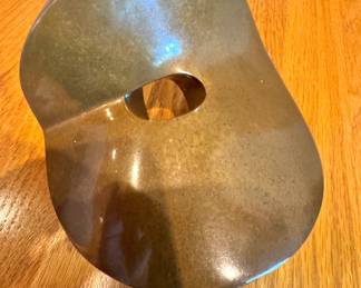 B. White 1972 Abstract Modernist Bronze Sculpture, Organic Biomorphic Form