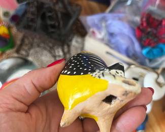 Hand Painted Ceramic Bird whistles Folk Art Ocarinas