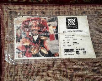 Belgium Masters Traditional Floral Area Rug 6' x 9' Red Belgian Woven Carpet