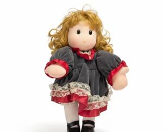 Vintage Musical Cloth Doll