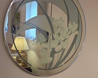 Windsor Art Products Pink Orchid Decorative Wall Mirror
