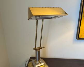 Brass Bankers Lamp