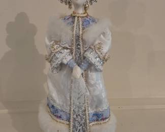 Russian Porcelain Snegurochka Figurine  Woman in Traditional Attire