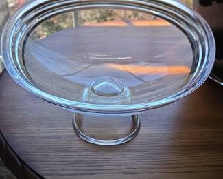 Clear Glass Pedestal Cake Stand